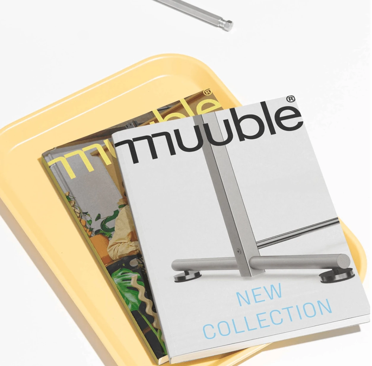 Muuble project recording. The configurator unfolds as stacked, colour-coded steps. A corner preset sets the room, terrazzo and concrete dress the floor and walls, and the store arrives furnished, ready to orbit.